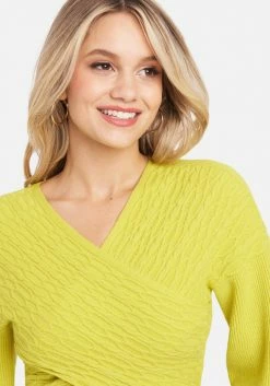 TC Cable Knit Cross Over Full Sleeve Sweater Clothing 8 TC Cable Knit Cross Over Full Sleeve Sweater Clothing