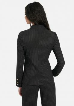 TC Print Shop Asymmetric Front Button Tailored Jacket 7 TC Print Shop Asymmetric Front Button Tailored Jacket