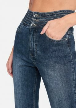 Spring/Summer Sculpted High Waist Multi Stitch Straight Leg Jeans