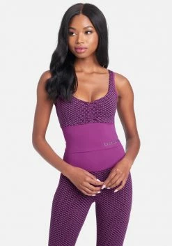 TC Holographic Bebe Logo 2 Tone Top