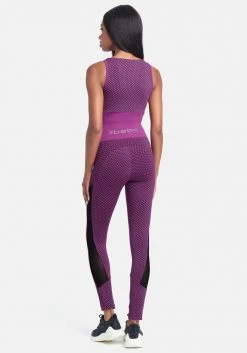 TC Holographic Bebe Logo 2 Tone Legging