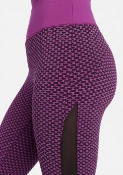 TC Holographic Bebe Logo 2 Tone Legging