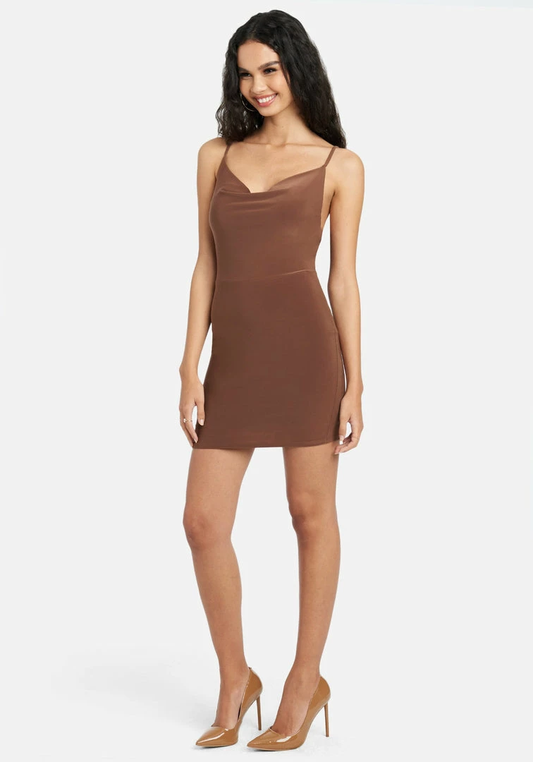 JUMP Slinky Cowl Neck Mini Dress 3 JUMP Slinky Cowl Neck Mini Dress