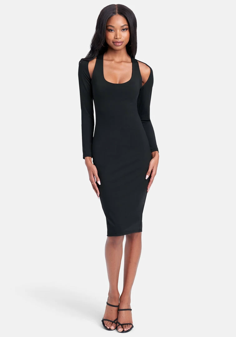 JUMP Cutout Knit Bodycon Dress 1 JUMP Cutout Knit Bodycon Dress
