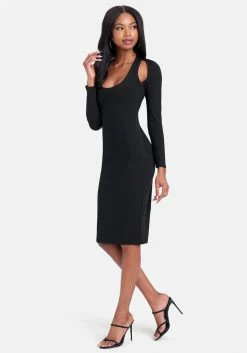 JUMP Cutout Knit Bodycon Dress