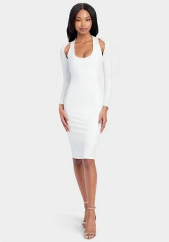 JUMP Bridal Cutout Knit Bodycon Dress