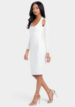 JUMP Bridal Cutout Knit Bodycon Dress