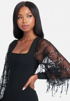 JUMP Best Sellers Puff Sleeve Sweater Dress