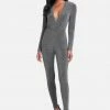 JUMP Plunge Neck Sparkle Catsuit