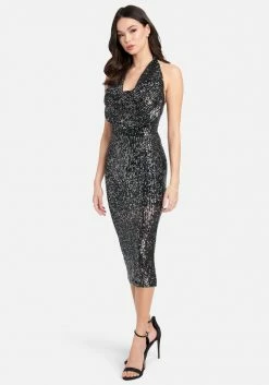 JUMP Best Sellers Sequin Cowl Dress