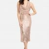 JUMP Best Sellers Sequin Cowl Dress