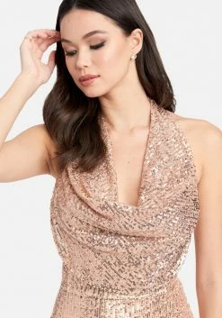 JUMP Best Sellers Sequin Cowl Dress
