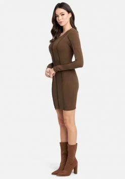 JUMP Seam Detail Bodycon Dress
