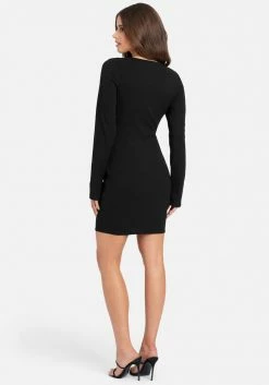 JUMP Clothing Chain Detail Rib Dress