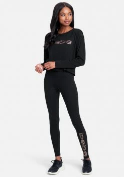 ONE STEP UP BOL Bebe Sport Sequin Logo Legging