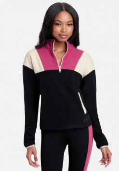 ONE STEP UP BOL Bebe Logo Fleece Color Block Pullover