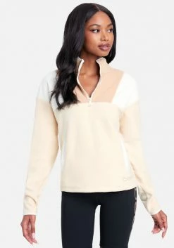 ONE STEP UP BOL Bebe Logo Fleece Color Block Pullover