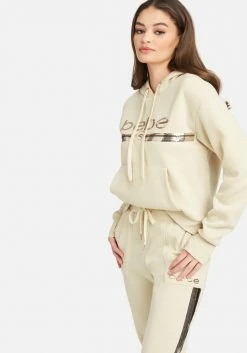 ONE STEP UP BOL Bebe Sport Sequin Stripe Pullover