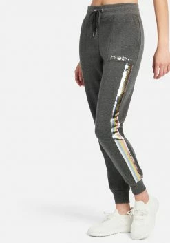 ONE STEP UP BOL Logo Bebe Sport Sequin Stripe Jogger