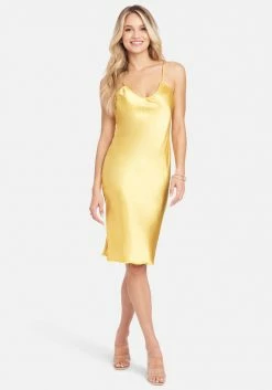 JUMP Clothing V-Neck Satin Slip Dress