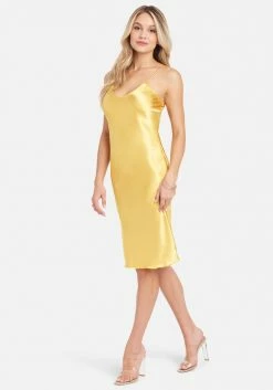 JUMP Clothing V-Neck Satin Slip Dress