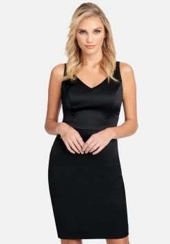 JUMP Twill Zipper Back Detail Dress