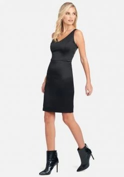 JUMP Twill Zipper Back Detail Dress