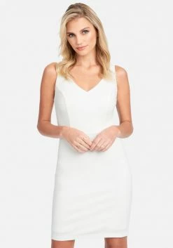 JUMP Clothing Twill Zipper Back Detail Dress