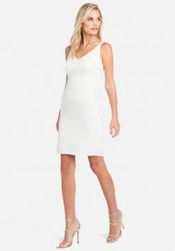 JUMP Clothing Twill Zipper Back Detail Dress