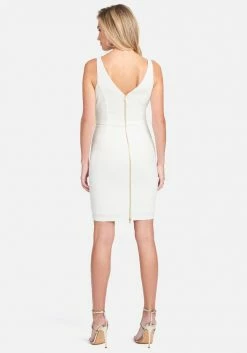 JUMP Clothing Twill Zipper Back Detail Dress