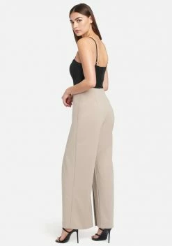 Faux Leather Open Leg Jumpsuit