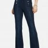 TC Night Out High Waist Button Detail Wide Leg Jeans