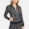 TC Bebe Logo Leopard Printed Zip Up Jacket