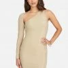 JUMP Metallic One Sleeve Mini Dress Clothing