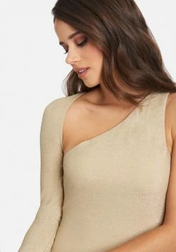 JUMP Metallic One Sleeve Mini Dress Clothing