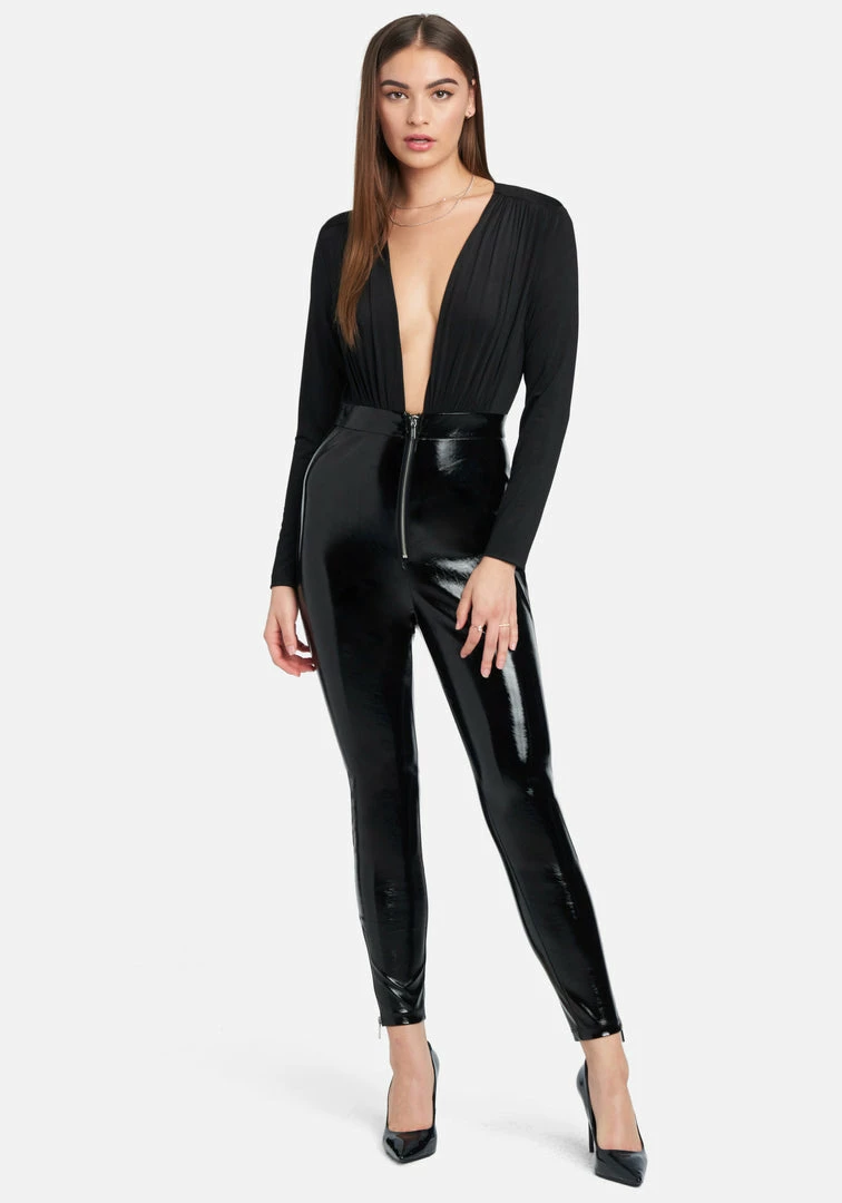JUMP Patent Pant Catsuit 1 JUMP Patent Pant Catsuit
