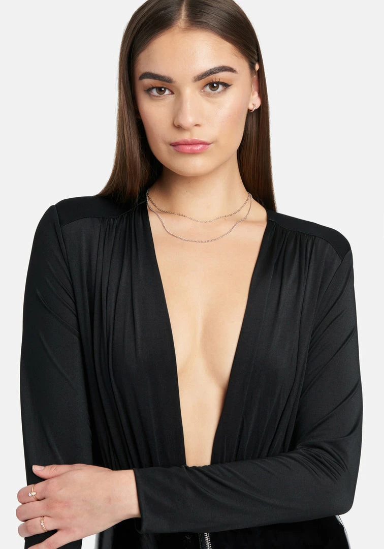 JUMP Patent Pant Catsuit 4 JUMP Patent Pant Catsuit