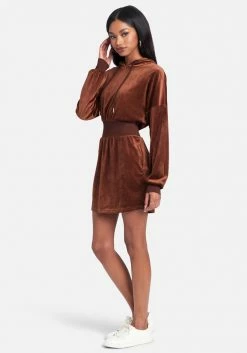 JUMP Clothing Velour Hoodie Dress