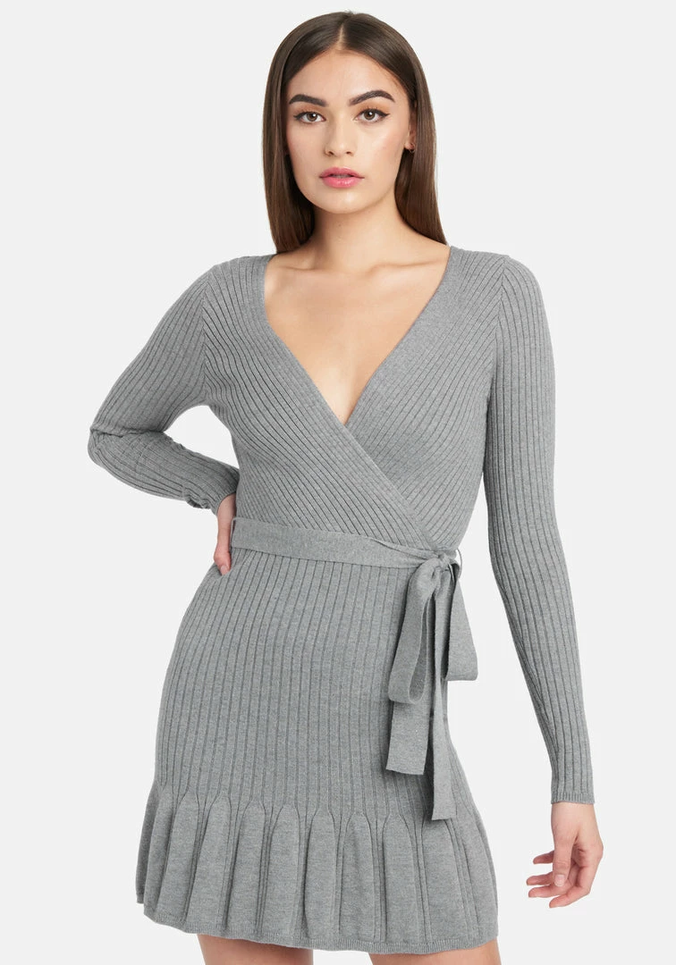 JUMP Surplice Fit And Flare Sweater Dress Best Sellers 1 JUMP Surplice Fit And Flare Sweater Dress Best Sellers