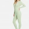 JUMP Clothing Basic Knit Zip-Up Catsuit