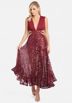 JUMP Best Sellers Sequin Mesh Gown