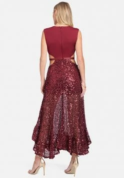 JUMP Best Sellers Sequin Mesh Gown