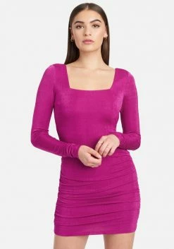 JUMP Ruched Backless Mini Dress