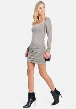 JUMP Ruched Backless Mini Dress Night Out