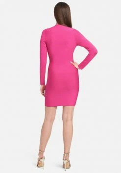 JUMP Bandage Dresses Corset Long Sleeve Bandage Dress