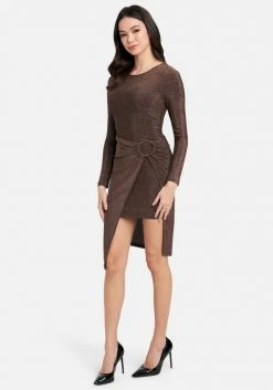 JUMP Ring Detail Sparkle Knit Dress