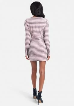 JUMP Zip Front Tweed Mini Dress Print Shop