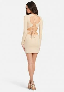 JUMP Tie Back Knit Mini Dress Best Sellers