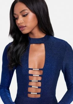 JUMP Caged Sparkle Knit Dress