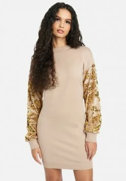 JUMP Best Sellers Sequin Sleeve Sweater Dress
